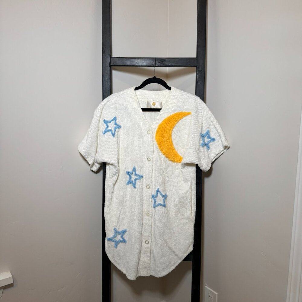 Stan Herman “Moon & Stars” Chenille Robe — 90s Cozy - VINTAGE - Picture 4 of 8